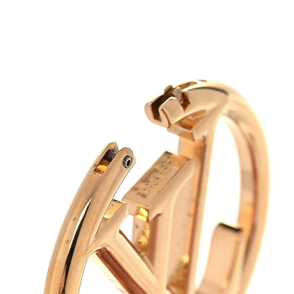Louis Vuitton Metal Louise Hoop Earrings Gold 6 of 7