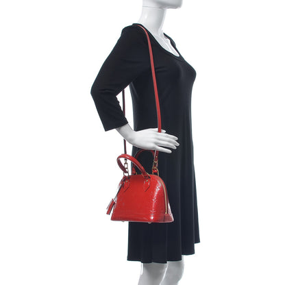 Louis Vuitton Vernis Alma BB Cherry 2 of 8