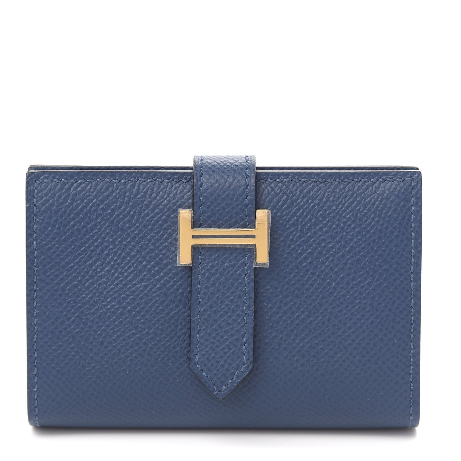 Hermes Epsom Mini Bearn Wallet Deep Bleu 1 of 7