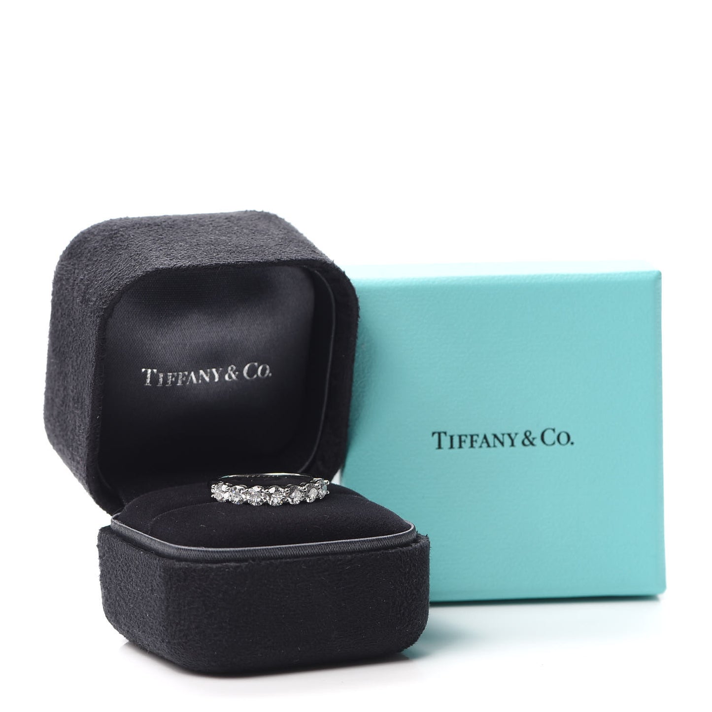 Platinum Diamond 3.5mm Half Circle Embrace Band Ring 52 6