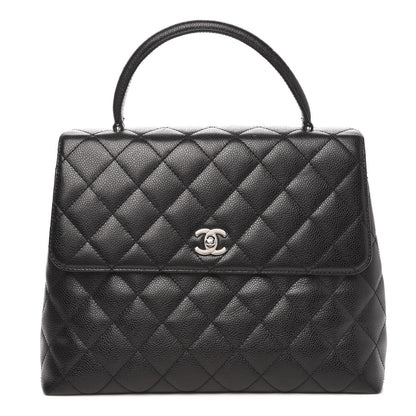 Chanel Caviar Quilted Jumbo Kelly Flap Black 1 of 9