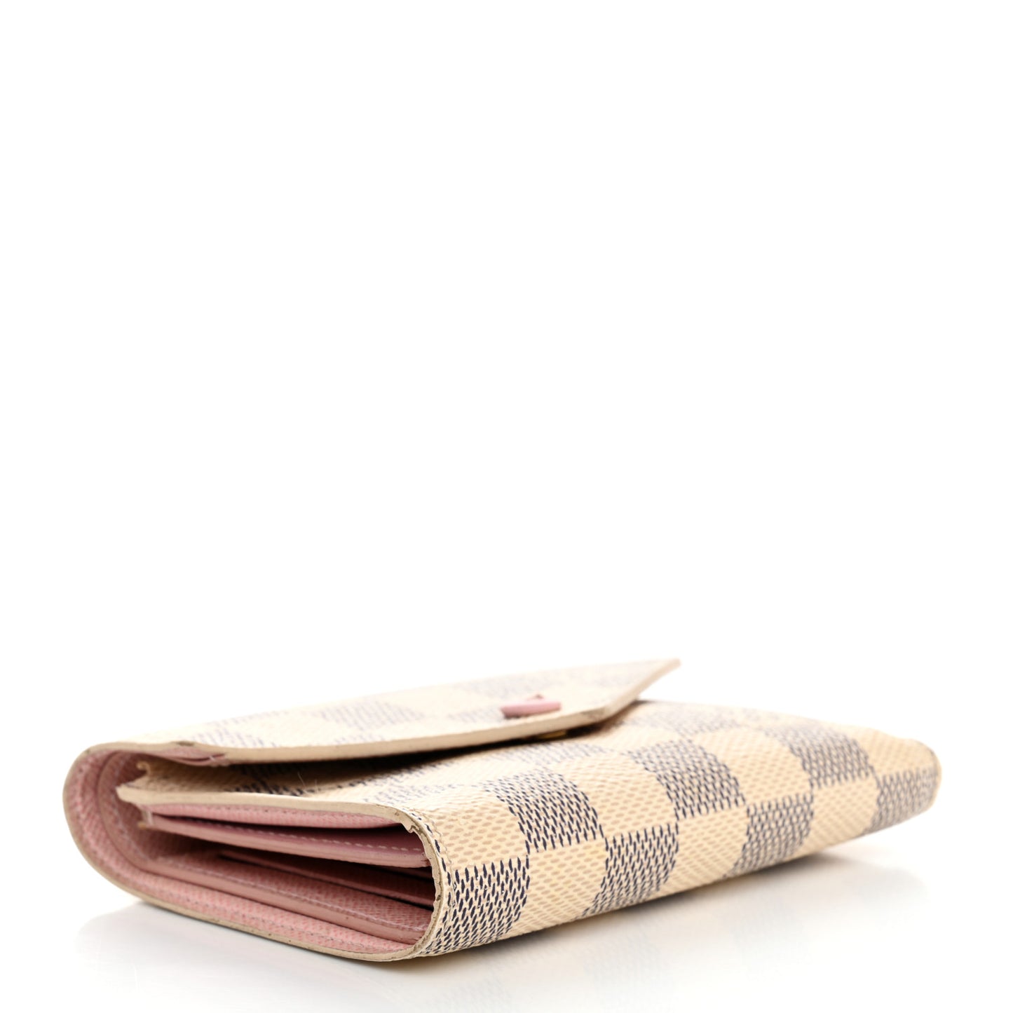 Damier Azur Victorine Wallet Rose Ballerine
