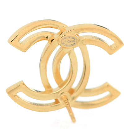 Chanel Metal Obazine CC Earrings Gold 4 of 4