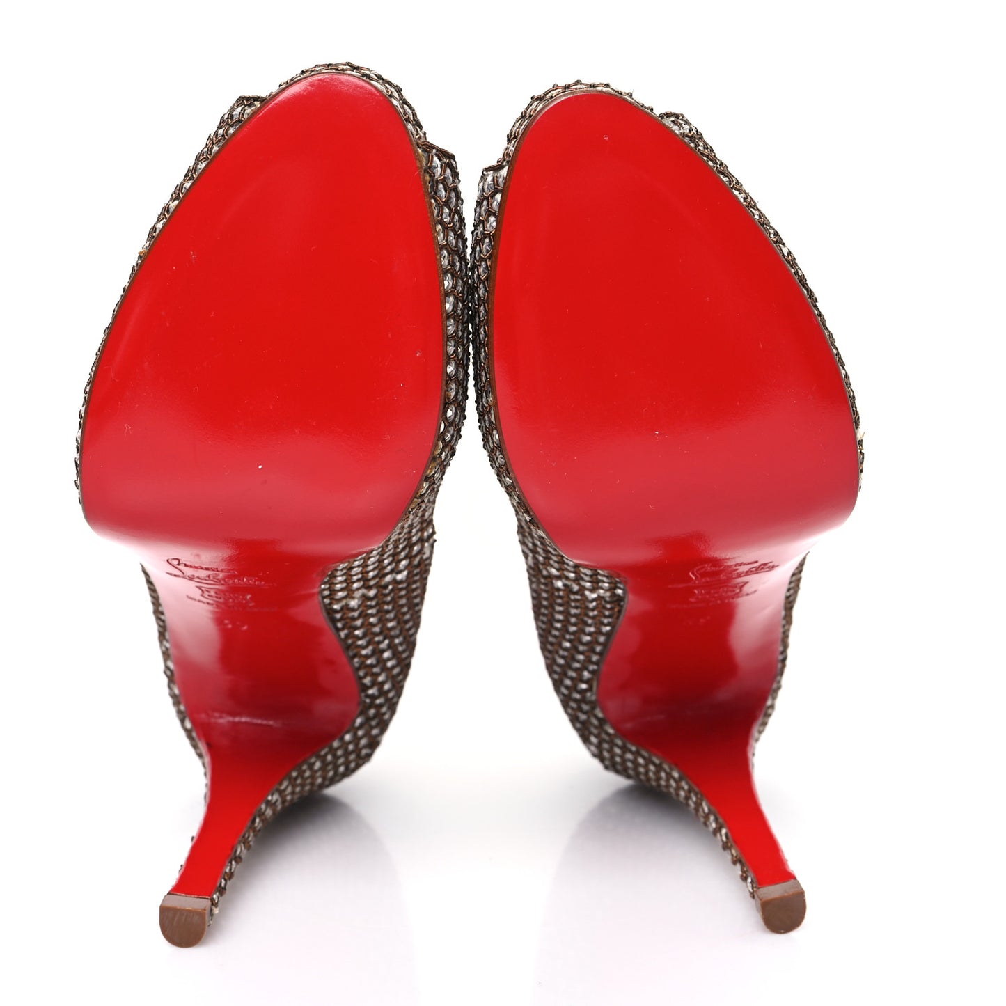 Sequin Embellished Peep Toe 110 Pumps 39 Silver