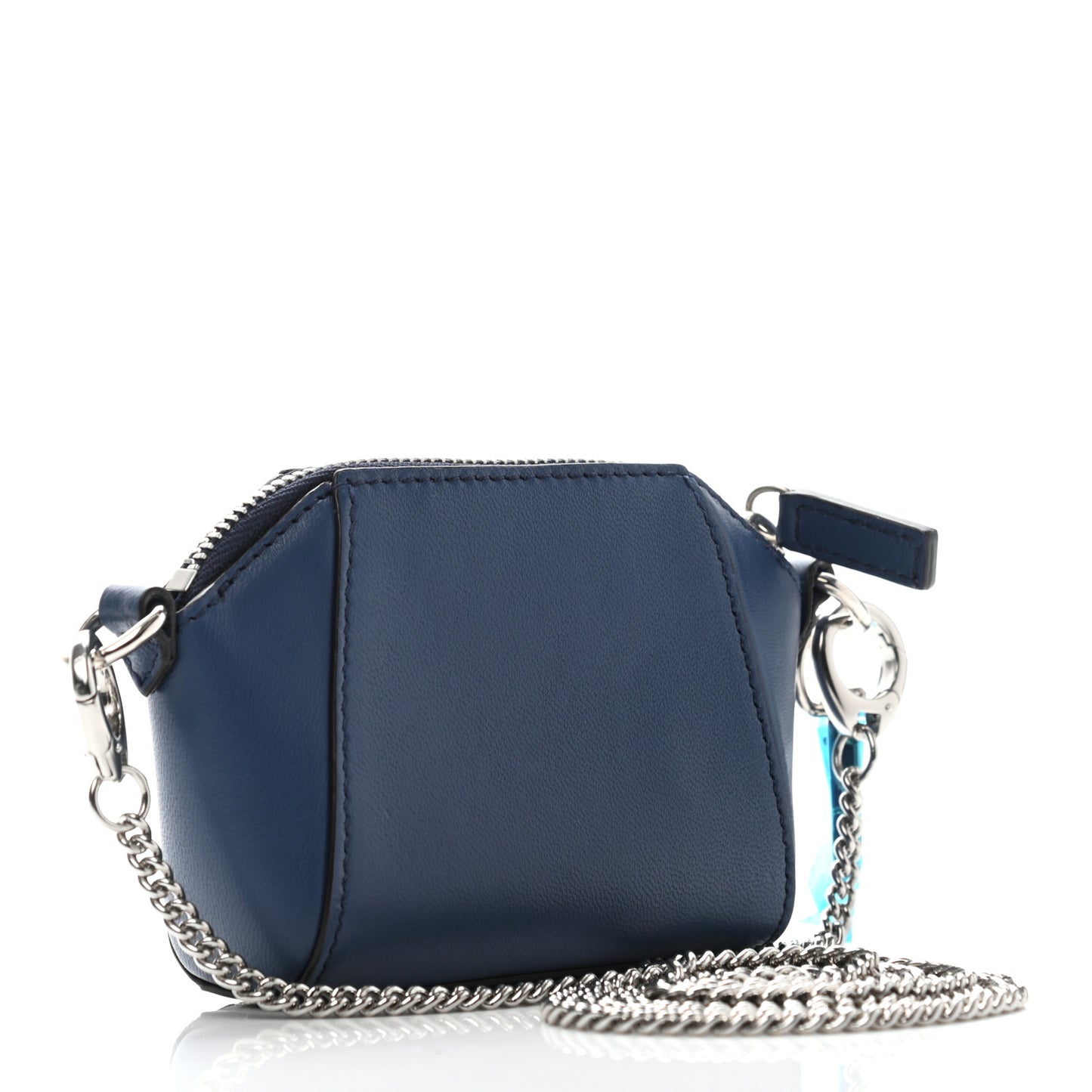 Lambskin Baby Antigona with Chain Midnight Blue