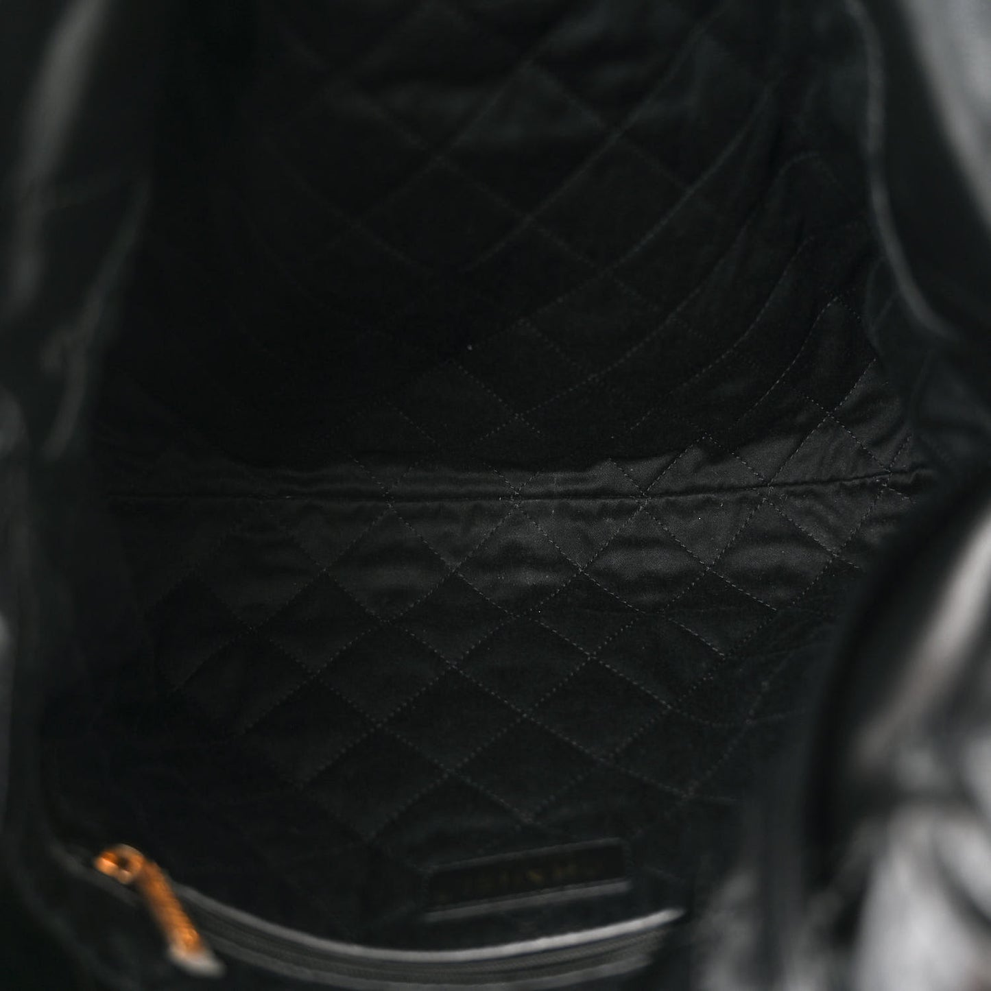 Shiny Calfskin Quilted Small Chanel 22 Black