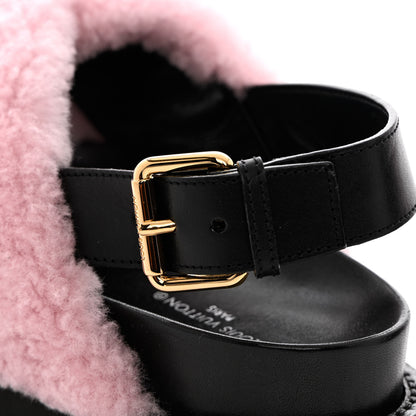 Louis Vuitton Shearling Paseo Flat Comfort Sandal 40 Rose Clair 11 of 11