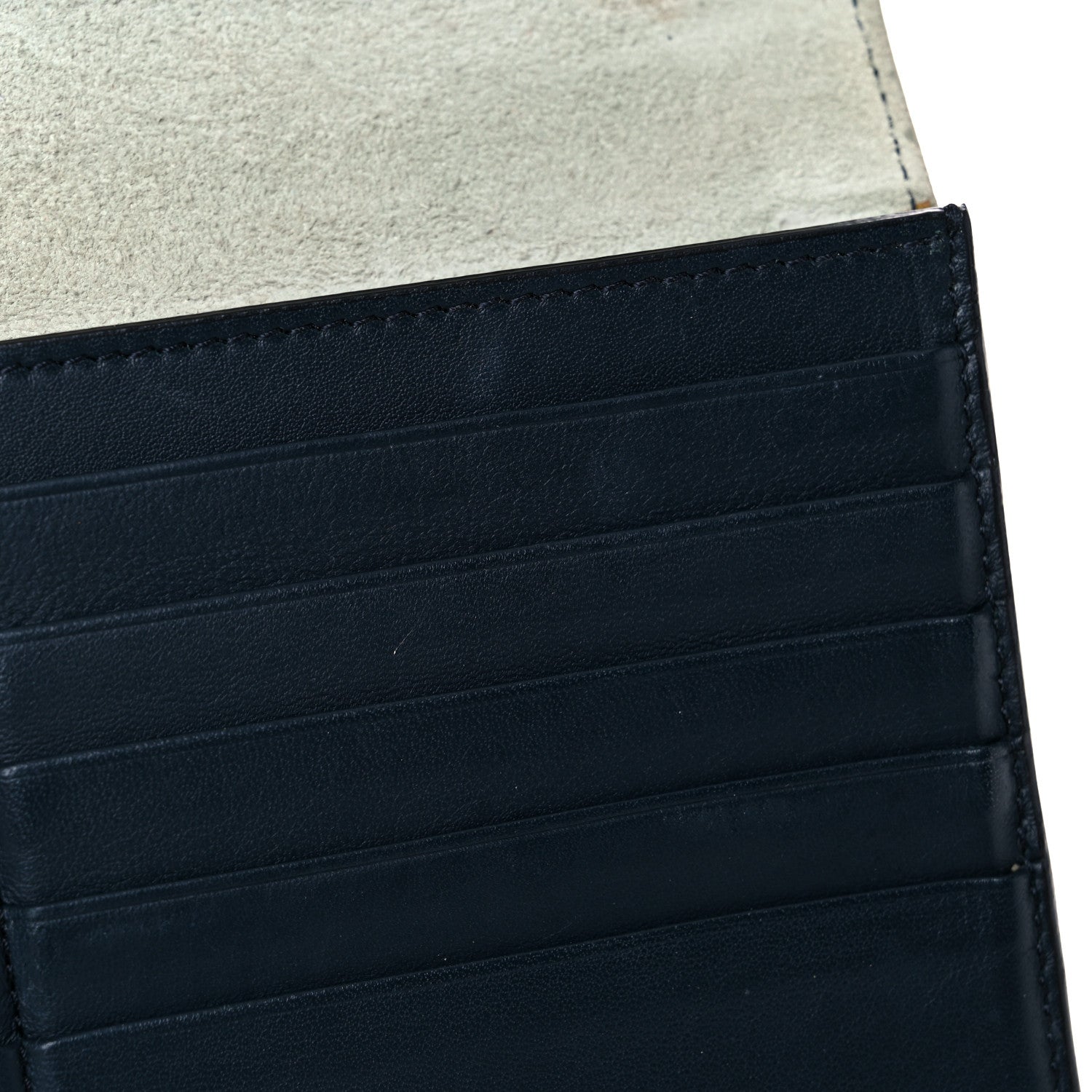 Celine Grained Calfskin Large Multifunction Strap Wallet Pistachio 16 of 18