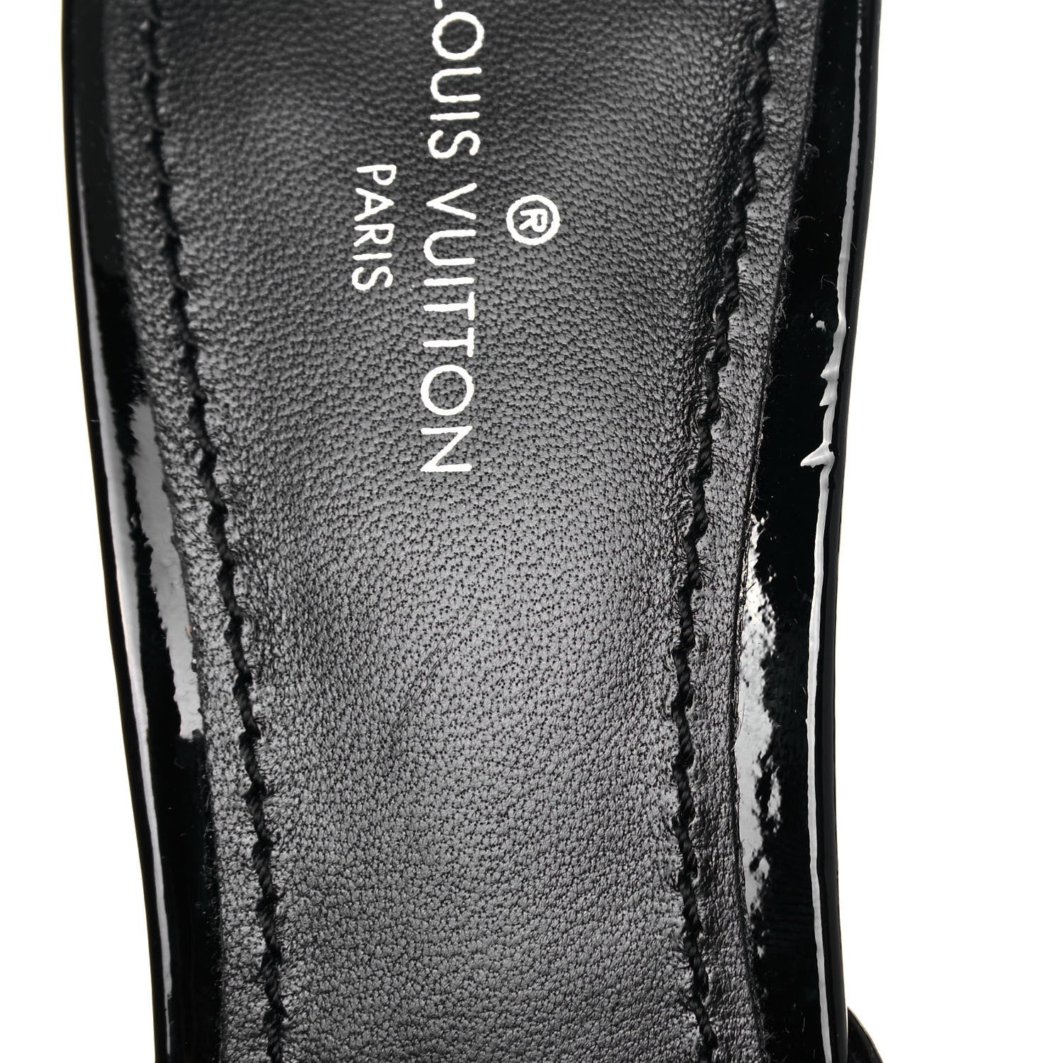 Louis Vuitton Patent Insider Mules 38 Black 6 of 10