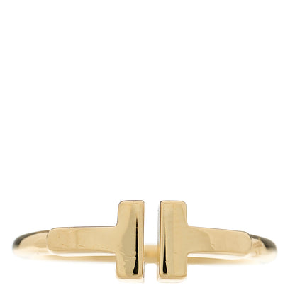 Tiffany 18K Yellow Gold T Wire Ring 50 5.5 1 of 5