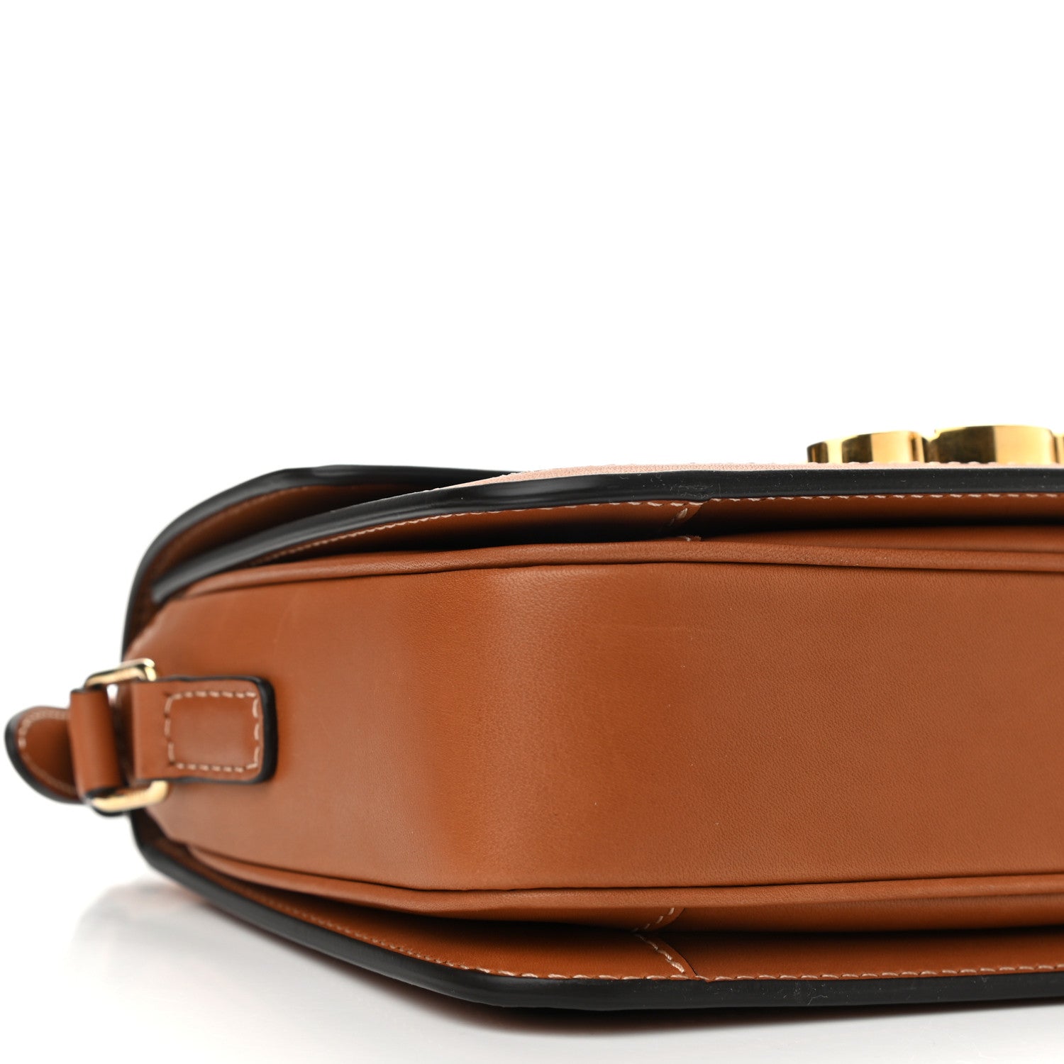 Celine Calfskin Triomphe Canvas Teen Triomphe Bag Tan 8 of 9