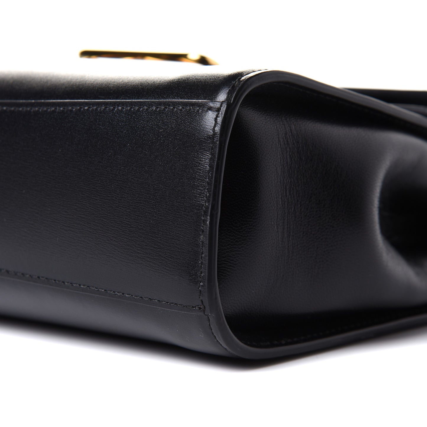 Box Calfskin Nappa Clip Bag Black