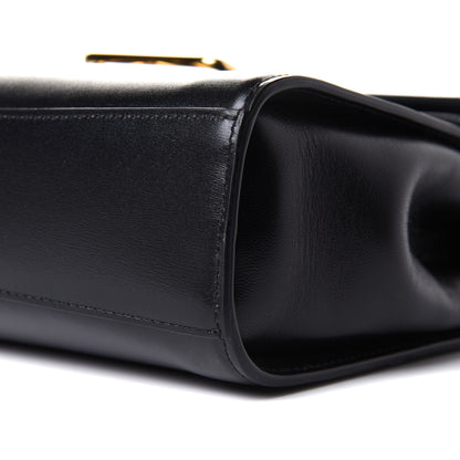 Bottega Veneta Box Calfskin Nappa Clip Bag Black 9 of 10