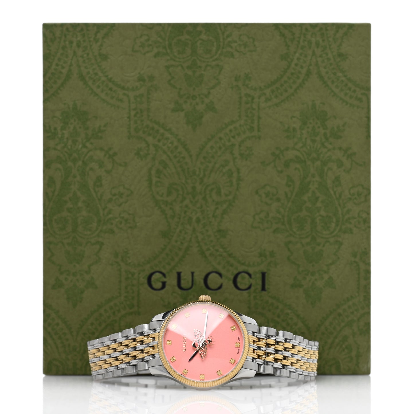 Stainless Steel 29mm G-Timeless Bee Quartz Watch Pink