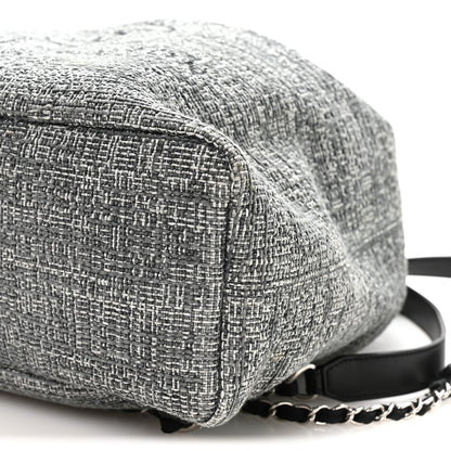 Chanel Canvas Large Deauville Backpack Charcoal 9 of 9