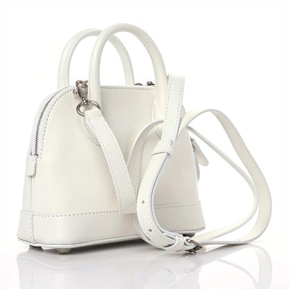 Balenciaga Grained Calfskin XXS Ville Top Handle Bag White Black 3 of 10