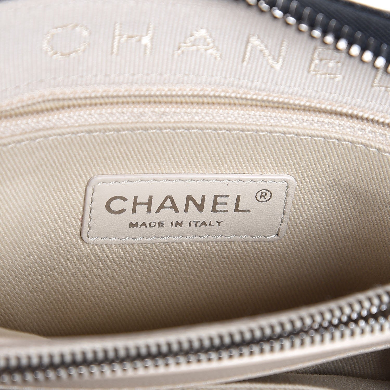 Chanel Shiny Sheepskin Quilted Small Shopping Tote Black 5 of 7