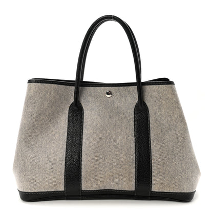 Hermes Toile H Buffle Skipper Garden Party 36 MM Tote Black 1 of 9