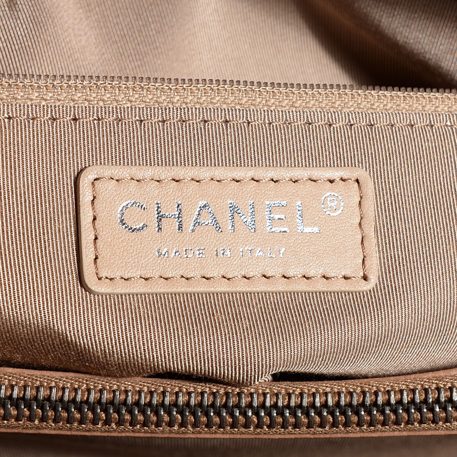 Chanel Caviar Quilted City Shopping Tote Beige 13 of 14