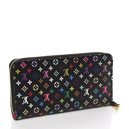 Louis Vuitton Monogram Multicolor Zippy Wallet Black Grenade 2 of 7