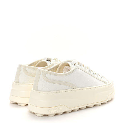 Gucci GG Monogram Womens 1977 Tennis Platform 52mm Sneakers 35 Great White Mystic White 5 of 8