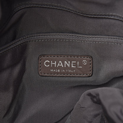 Chanel Denim Quilted Stretch Spirit Large Cabas Tote Blue 7 of 11