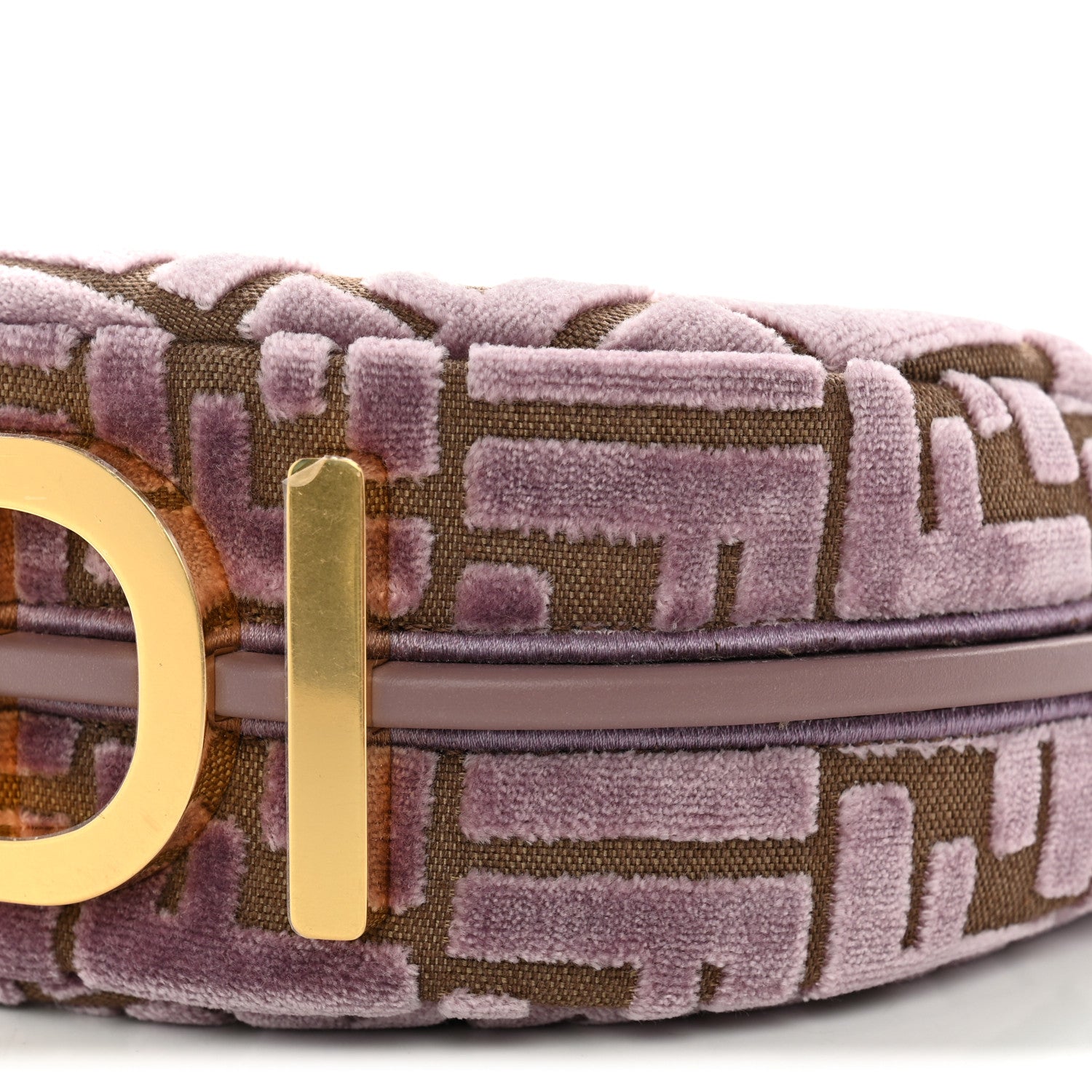 Fendi Velluto Jacquard F is Fendi Vitello Grace Mini Fendigraphy Hobo Bag Dusty Mauve 10 of 10