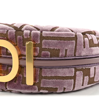 Fendi Velluto Jacquard F is Fendi Vitello Grace Mini Fendigraphy Hobo Bag Dusty Mauve 10 of 10