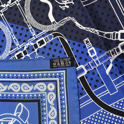 Hermes Silk Grand Manege Cut Bandana Scarf 55 4 of 5
