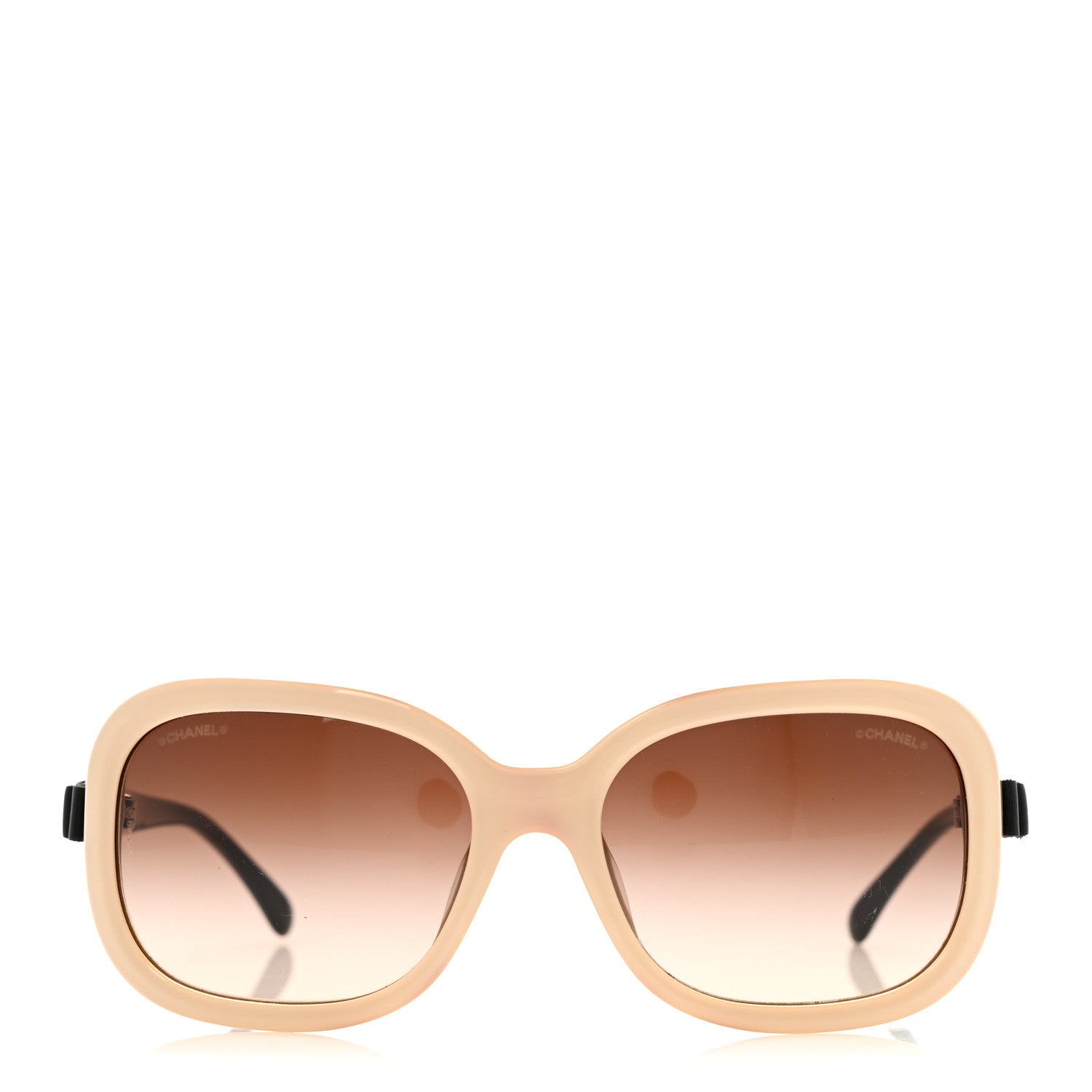 Chanel Acetate CC Bow Sunglasses 5280-Q Beige Black 2 of 9