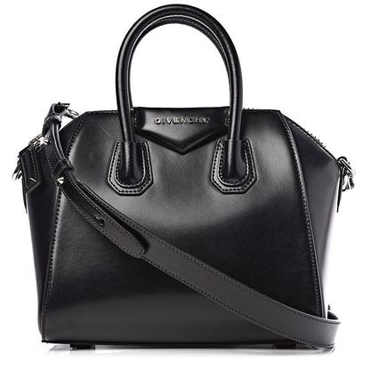 Givenchy Shiny Lord Calfskin Mini Antigona Black 1 of 9