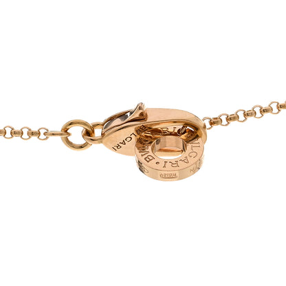 Bulgari 18K Rose Gold Diamond Small B.Zero1 Pave Pendant Necklace 4 of 4