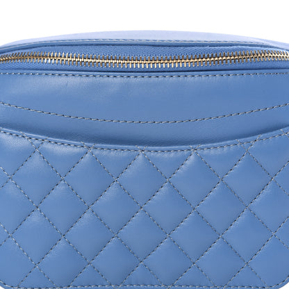 Chanel Lambskin Quilted Bi Waist Bag Fanny Pack Blue 10 of 10