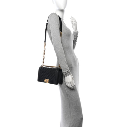 Chanel Caviar Quilted Medium Boy Flap Black 2 of 14