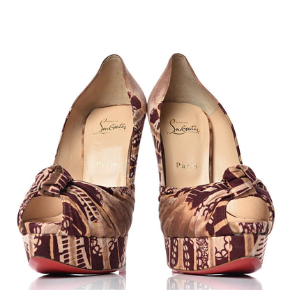 Christian Louboutin Bazin Jenny 150 Platform Pumps 41 Fauve 8 of 9
