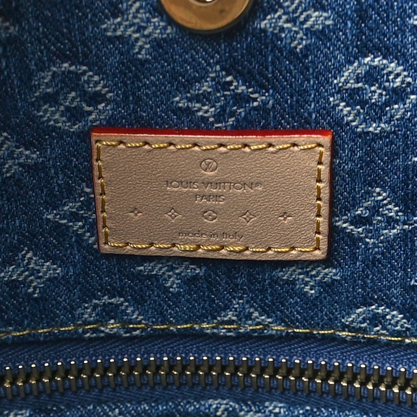 Monogram Denim CarryAll MM Blue