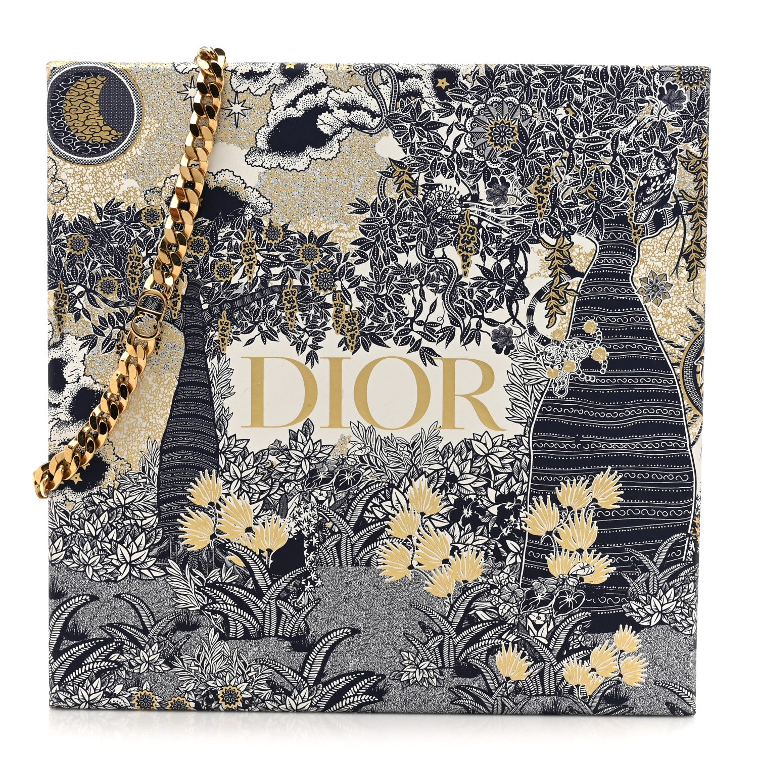 Christian Dior Metal Danseuse Etoile Chain Choker Necklace Gold 5 of 5