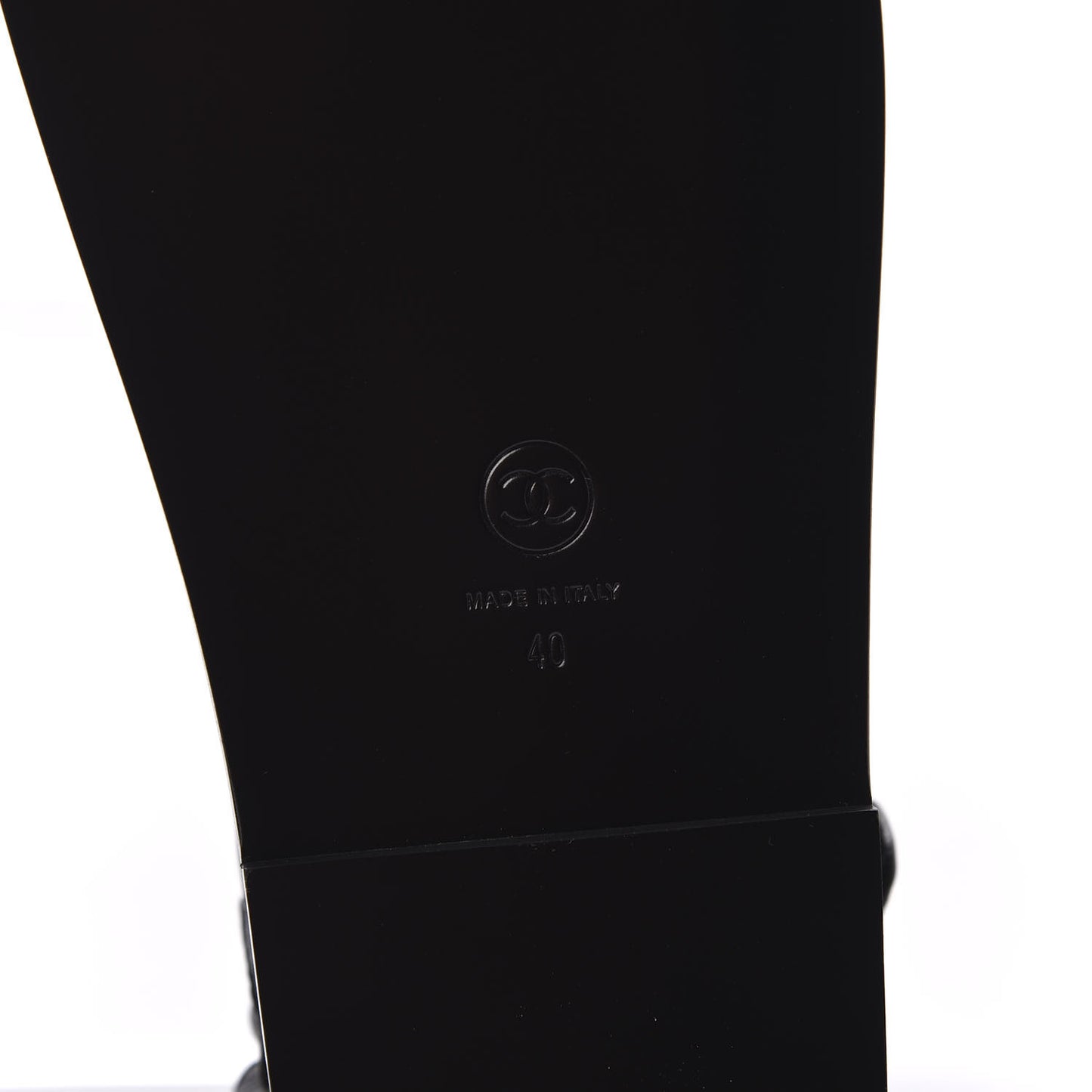 Grained Calfskin Velcro Dad Sandals 40 Black