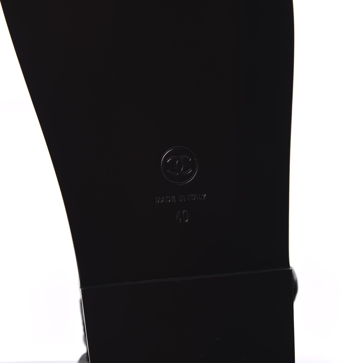 Chanel Grained Calfskin Velcro Dad Sandals 40 Black 6 of 10