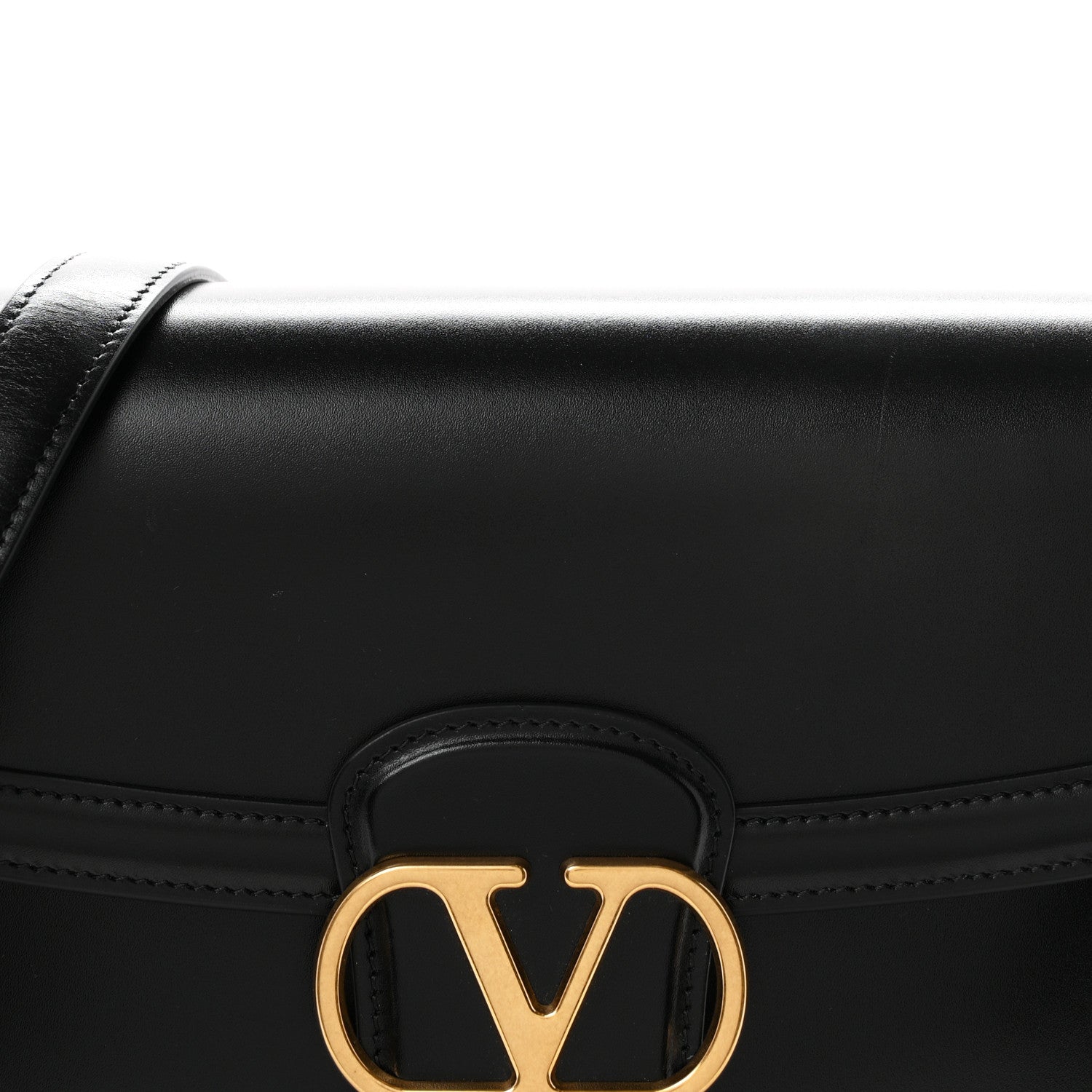 Valentino Garavani Smooth Calfskin 9to5 Shoulder Bag Black 7 of 10