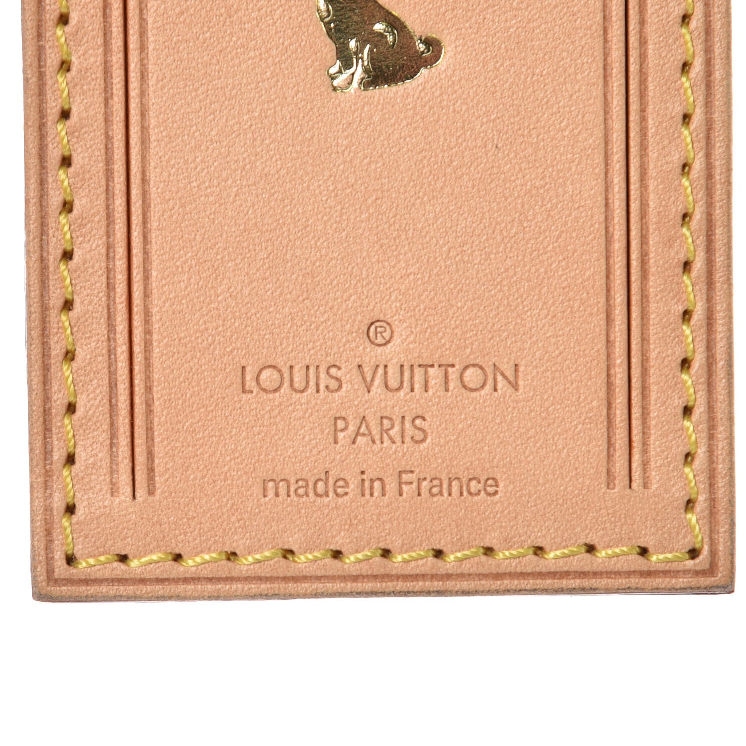 Louis Vuitton Vachetta Luggage Tag 3 of 3