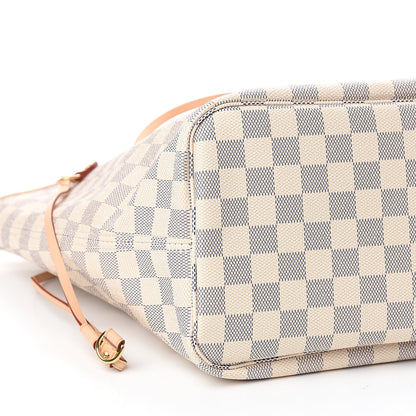 Louis Vuitton Damier Azur Neo Neverfull MM Rose Ballerine 9 of 10