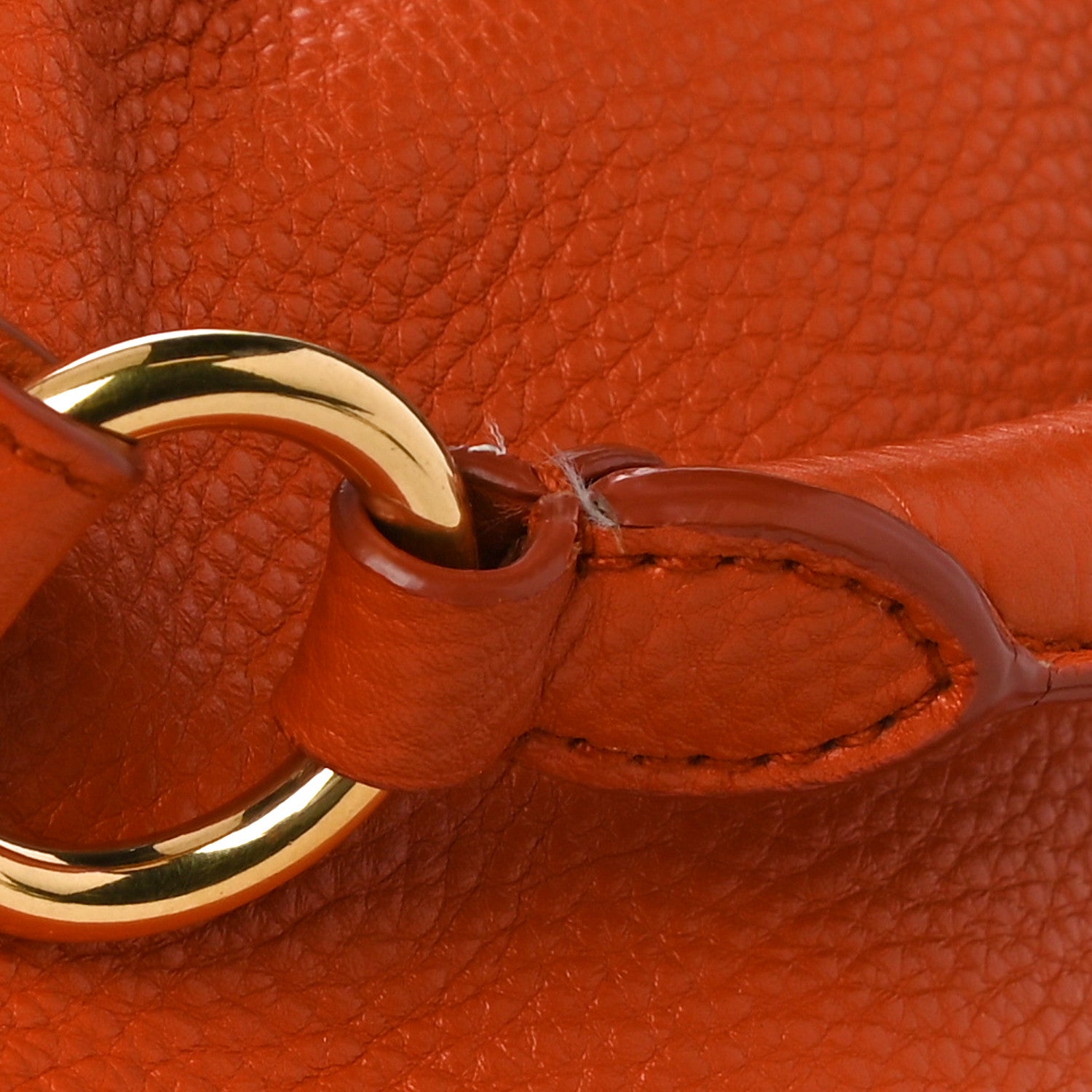 Prada Vitello Daino Side Pocket Hobo Papaya 13 of 15