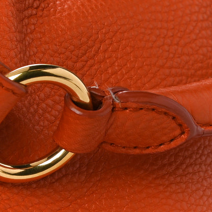 Prada Vitello Daino Side Pocket Hobo Papaya 13 of 15