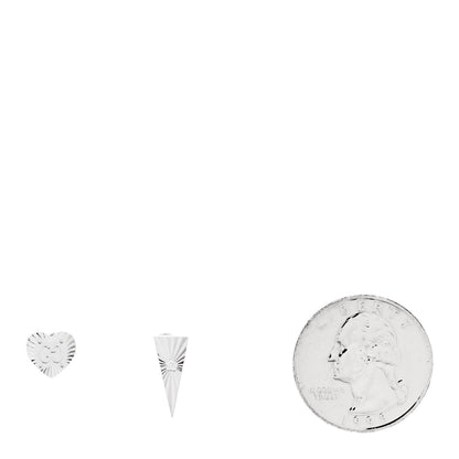 Gucci 18K White Gold Diamond Icon Asymmetric Stud Earrings 2 of 5