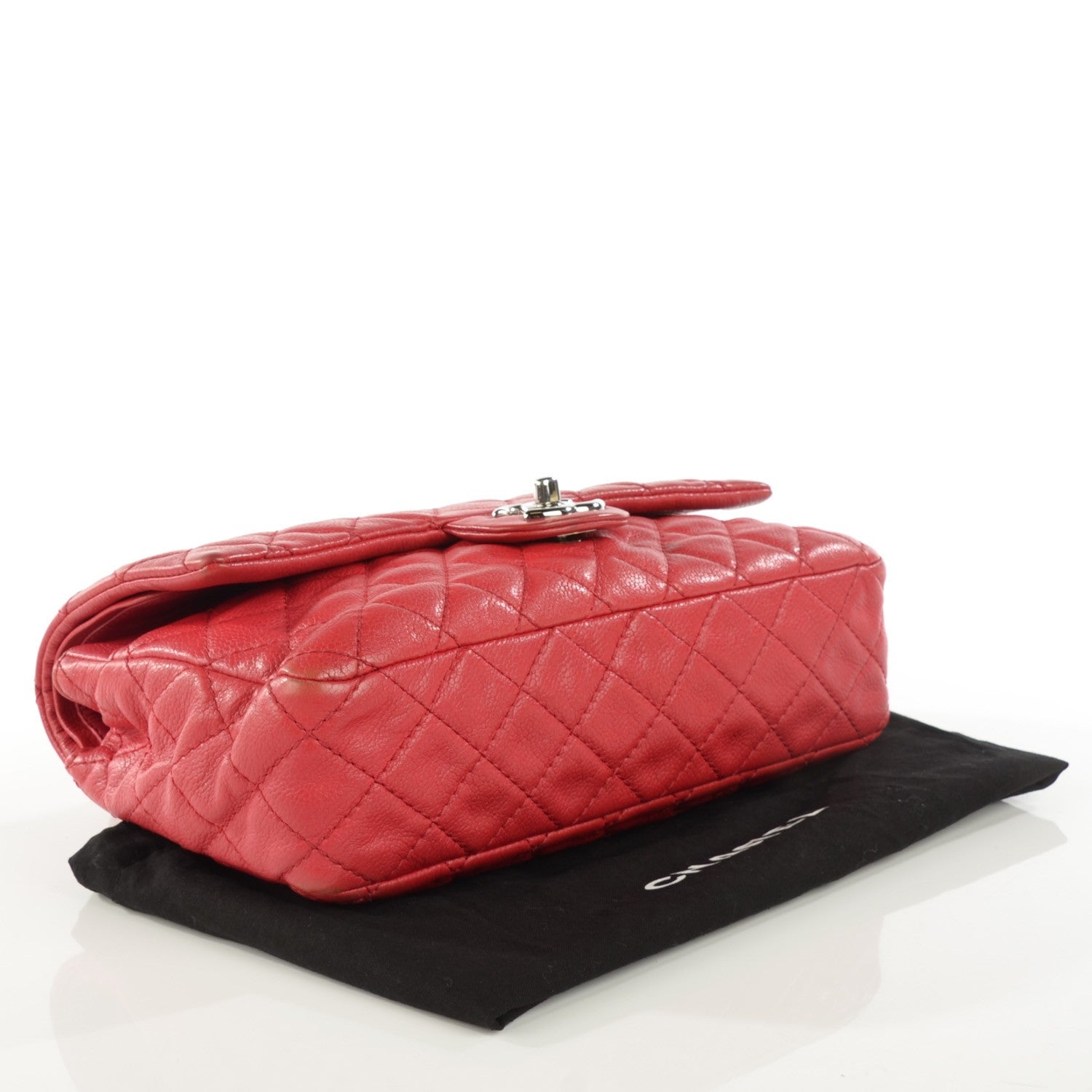 Chanel Soft Caviar Quilted Medium Double Flap Dark Pink 4 of 8