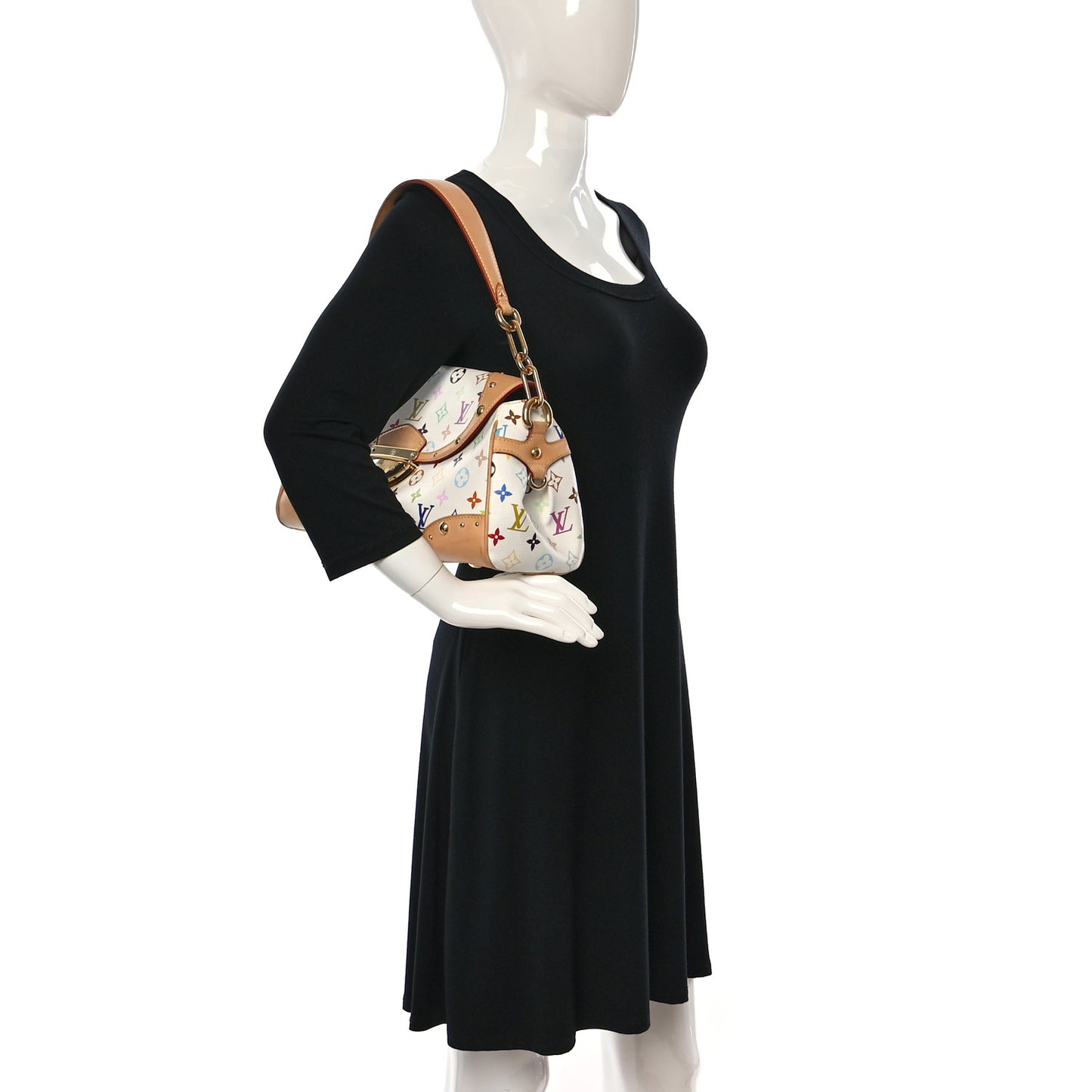 Monogram Multicolor Beverly MM White
