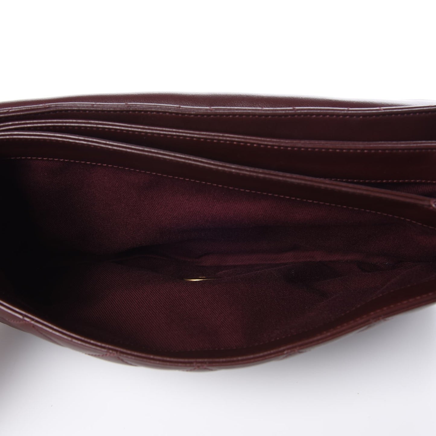 Calfskin Quilted Jumbo Soft Elegance Flap Bordeaux
