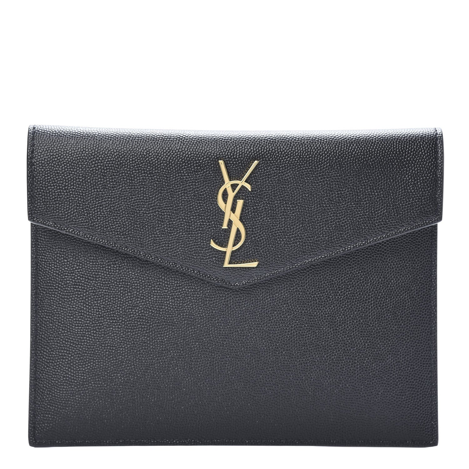 Saint Laurent Grain De Poudre Uptown Baby Pouch Black 1 of 8