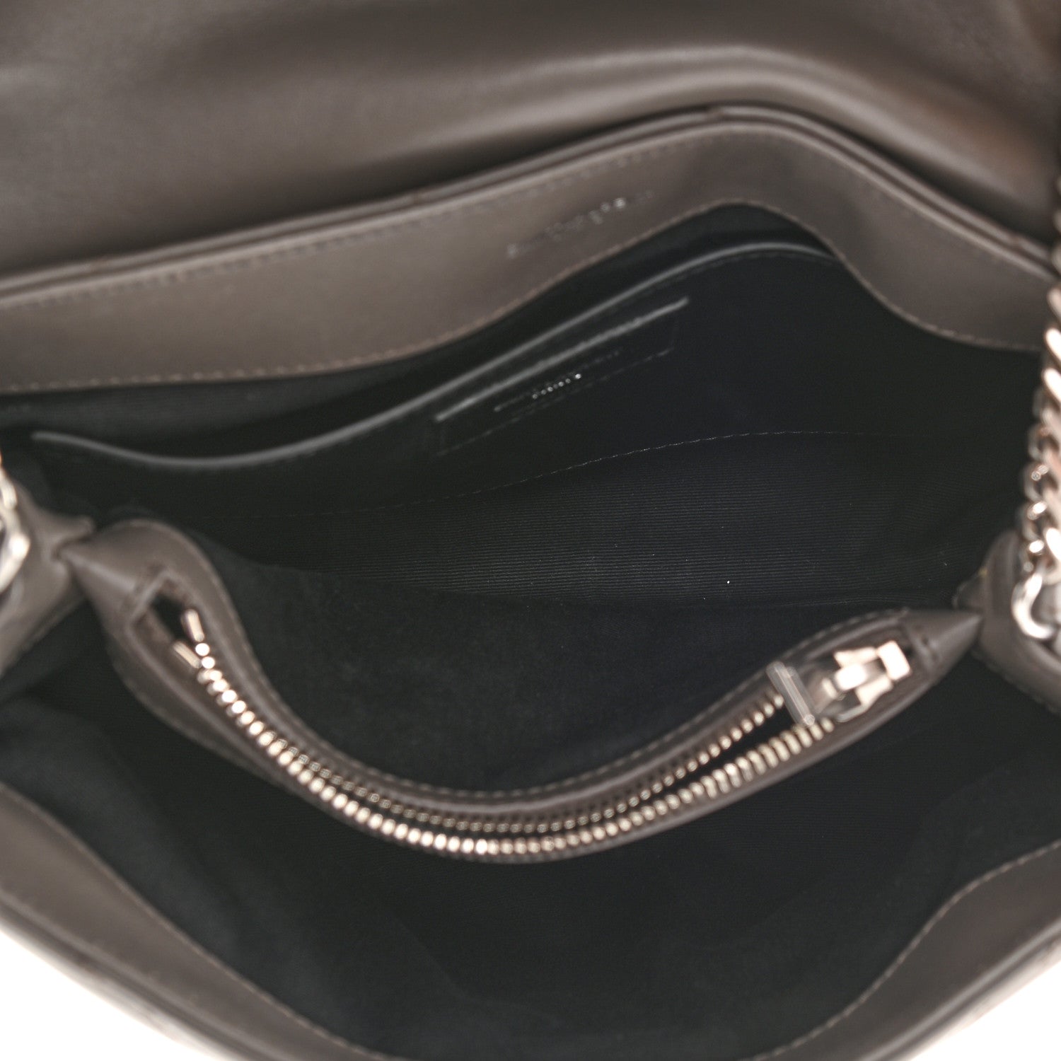 Saint Laurent Calfskin Y Quilted Monogram Small Loulou Chain Satchel Pebble 4 of 8